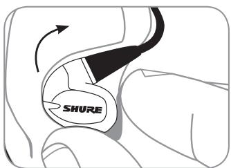 SHURE SE315 - Retrait des écouteurs - 1