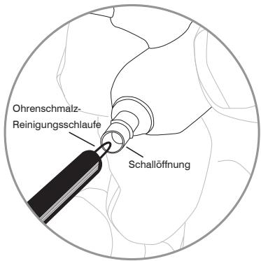 SHURE SOUND ISOLATING EARPHONES - Reinigen der Ohrhörer-Schalloffnung - 1