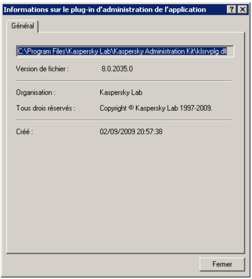 KASPERSKY ADMINISTRATION KIT 8.0 - Parametres generaux du serveur d'administration - 1