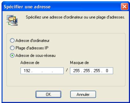 KASPERSKY ANTI-HACKER 1.8 - Définition de l'adresse ou de la plage d'adresses - 4