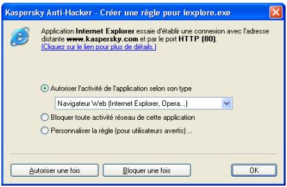 KASPERSKY ANTI-HACKER 1.8 - CHAPITRE 3. PREMIERS PAS - 2