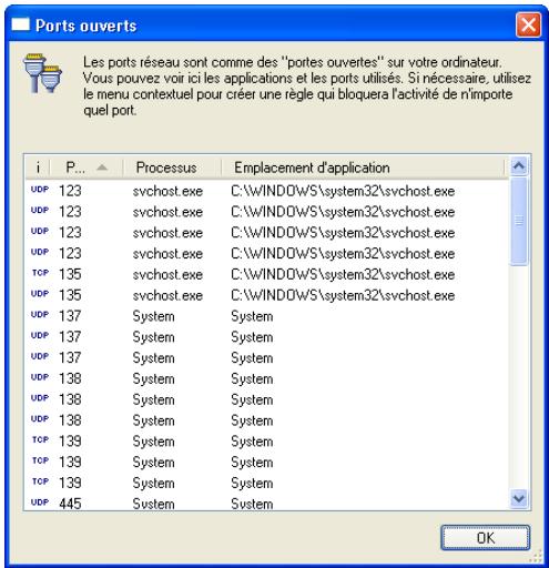 KASPERSKY ANTI-HACKER 1.8 - Ports ouverts - 2