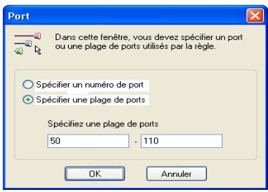 KASPERSKY ANTI-HACKER 1.8 - Définition d'un port ou d'une plage de ports - 3