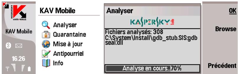 KASPERSKY ANTI-VIRUS MOBILE 6.0 - Analyse à la demande - 1