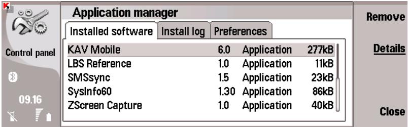 KASPERSKY ANTI-VIRUS MOBILE 6.0 - Suppression de l'application - 3