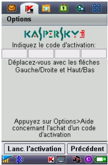 KASPERSKY ANTI-VIRUS MOBILE 6.0 - Activation du logiciel - 1