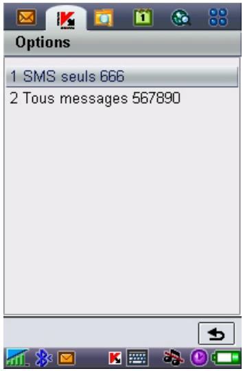 KASPERSKY ANTI-VIRUS MOBILE 6.0 - Modification des listes noir et blanche - 1