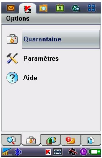 KASPERSKY ANTI-VIRUS MOBILE 6.0 - Utilisation de la garantaine - 1
