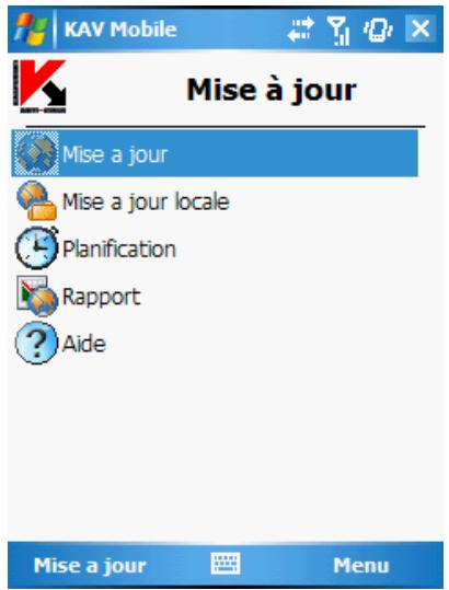 KASPERSKY ANTI-VIRUS MOBILE 6.0 - Mise à jour de la base antivirus - 1