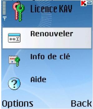 KASPERSKY ANTI-VIRUS MOBILE 6.0 - Renouvellement de la licence - 1