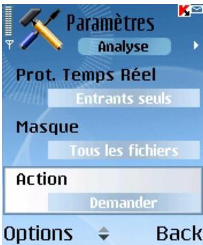 KASPERSKY ANTI-VIRUS MOBILE 6.0 - Protection en temps réel des fichiers - 2