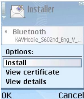 KASPERSKY ANTI-VIRUS MOBILE 6.0 - Installation de Kaspersky Antivirus - 3