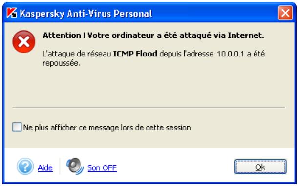 KASPERSKY ANTI-VIRUS PERSONAL 5.0 - CHAPITRE 9. PROTECTION CONTRE LES ATTAQUES DE RESEAU - 3