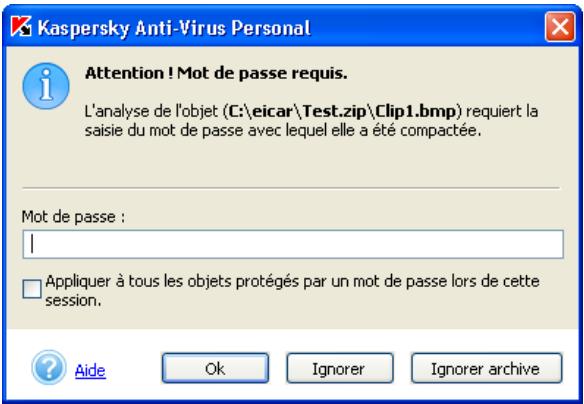 KASPERSKY ANTI-VIRUS PERSONAL 5.0 - Analyse des archives - 2