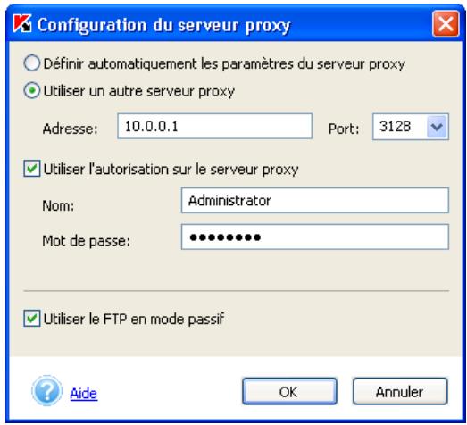 KASPERSKY ANTI-VIRUS PERSONAL 5.0 - Configuration du serveur proxy - 3