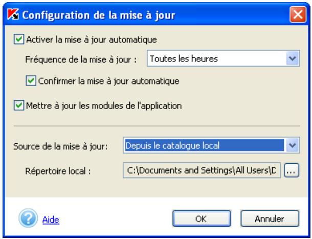 KASPERSKY ANTI-VIRUS PERSONAL 5.0 - Téléchargement des mises à jour depuis un réseau local - 2