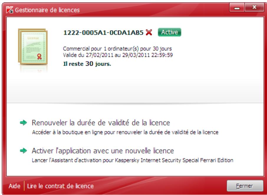KASPERSKY INTERNET SECURITY 11 - CONSULTATION DES INFORMATIONS SUR LA LICENCE - 1