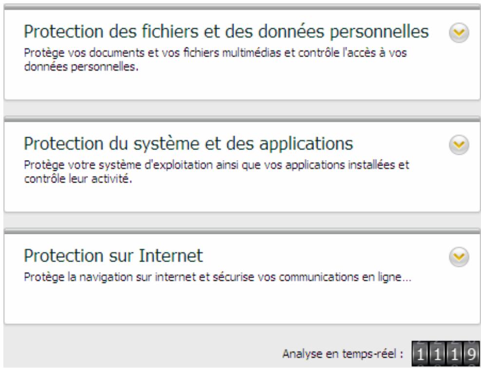 KASPERSKY INTERNET SECURITY 11 - FENETRE PRINCIPALE DE KASPERSKY INTERNET SECURITY - 3