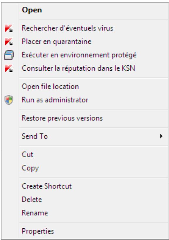 KASPERSKY INTERNET SECURITY 2012 - PROCEDURE DE RECHERCHE DE VIRUS DANS UN FICHIER, UN DOSSIER, UN DISQUE OU UN AUTRE OBJET - 1