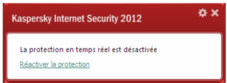 KASPERSKY INTERNET SECURITY 2012 - FENETRE DE NOTIFICATION ET MESSAGES CONTEXTUELS - 2