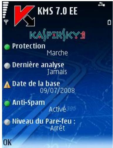 KASPERSKY MOBILE SECURITY 7.0 ENTERPRISE EDITION - Lancement de l'application - 1