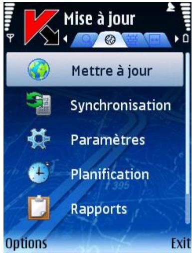 KASPERSKY MOBILE SECURITY 7.0 ENTERPRISE EDITION - Paramètres de mise à jour - 1