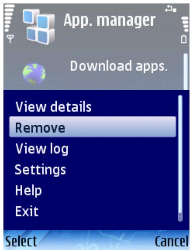 KASPERSKY MOBILE SECURITY 7.0 ENTERPRISE EDITION - Déinstallation de Kaspersky Mobile Security - 3