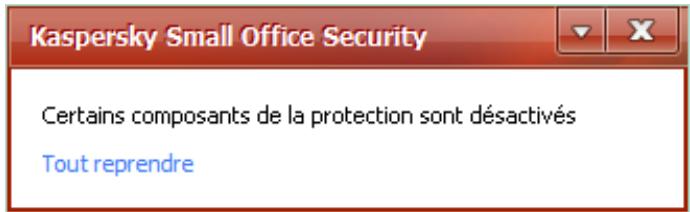 KASPERSKY SMALL OFFICE SECURITY 2 - FENETRE DE NOTIFICATION ET MESSAGES CONTEXTUELS - 2