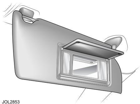 JAGUAR S-TYPE 2006 - Pare-soleil et miroirs de courtoisie - 1