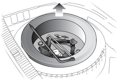 JAGUAR S-TYPE 2006 - Emplacement de la ROUE de secours - 2