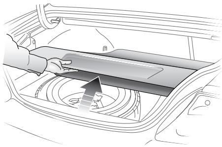JAGUAR S-TYPE 2006 - Emplacement de la ROUE de secours - 1