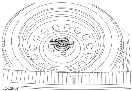 JAGUAR S-TYPE 2006 - Emplacement de la ROUE de secours - 3