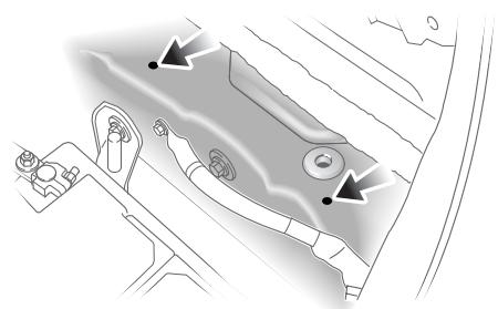 JAGUAR S-TYPE 2006 - Points de fixation de l'attelage de remorque - 1