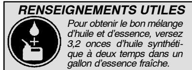 WEED EATER VS2000BV - Remplissage du réservoir - 1
