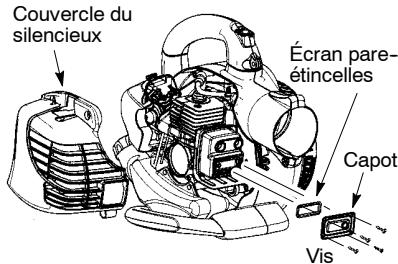 WEED EATER VS2000BV - Inspectez le silencieux et écran pare-étincelles - 1