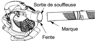 WEED EATER VS2000BV - Installation du TUBE de souffleuse - 3