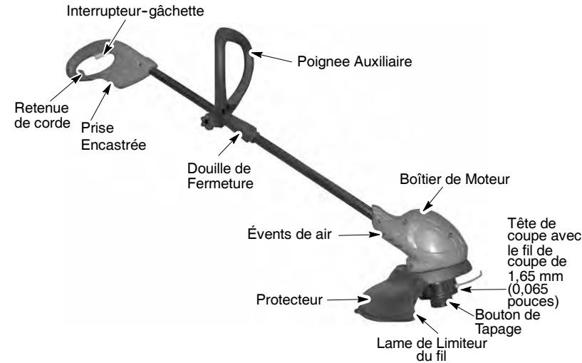 WEED EATER WEEL11 - Familiarisez-vous avec votre coupe-herbe - 1