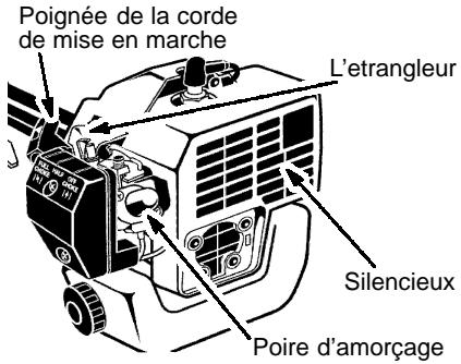 WEED EATER XT250 - Démarrage d'un moteur FROID (ou après remplissage du réservoir à carburant) - 2