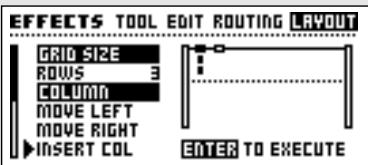 TC ELECTRONIC FIREWORX - Exercice 11: Insertion d'une nouvelle colonne à l'aide des fonctions de la fenêtre Layout - 4
