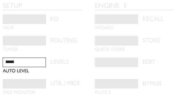 TC ELECTRONIC M2000 - Appuyez sur SHIFT et AUTO LEVEL - 1