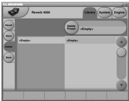 TC ELECTRONIC R4000 - Suppression d'un Preset - 1