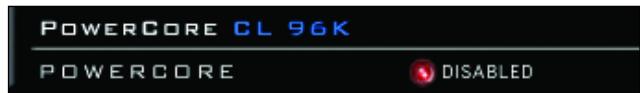 TC ELECTRONIC POWERCORE COMPACT - STATUT "DISABLED" - 1