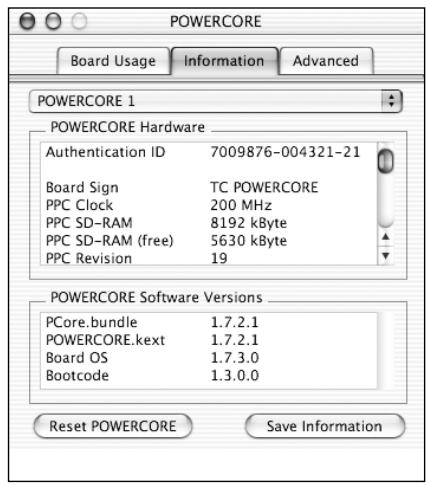 TC ELECTRONIC TCPOWERCOREUNP - ONGLET BOARD USAGE - 1