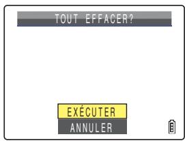 CONTAX U4R - Appuyer sur la touche de sélection vers le haut ▲ pour sélectionner [exécuter], puis appuyer sur Ⓞ. - 2