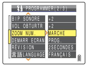 CONTAX U4R - Mise du zoom numérique sur MARCHE et arrêt - 3
