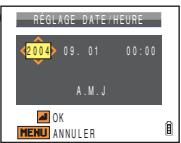CONTAX U4R - Format d'affichage de la date - 2