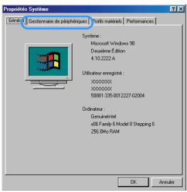 CONTAX U4R - Déinstallation du périphérique (windows 98 et windows 98SE uniquement) - 6