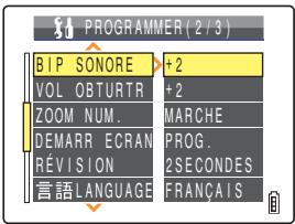 CONTAX U4R - [Régulation SONORE] réglage du volume du bipsonore de l'appareil photo - 3