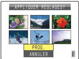 CONTAX U4R - Appuyer sur la touche de sélection vers le haut ▲ pour sélectionner [PROG.], puis appuyer sur Ⓞ. - 3