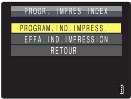 CONTAX U4R - Spécifier les réglages de l'impression d'index - 5